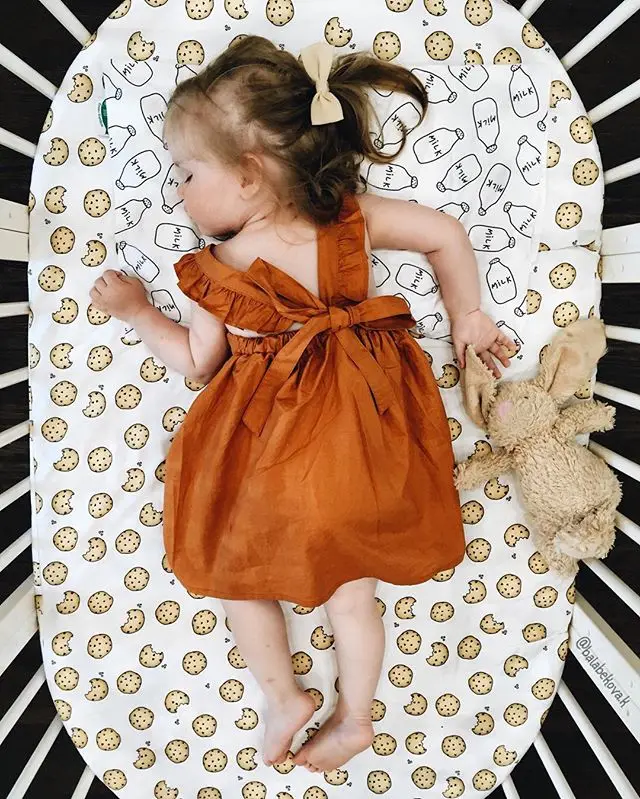 2018 Детские платья Летняя Одежда для девочек Ins оранжевые Цвет платье-жилет с