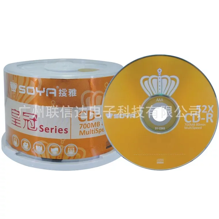 Оптовая продажа 50 дисков A + Soya King Gold 52x700 MB пустой CD R|cd-r blank|cd-r 700mbcd-r |