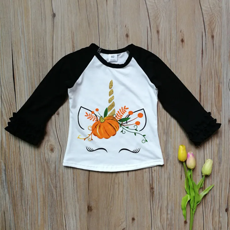 Модная весенняя одежда для маленьких девочек милые футболки с длинным рукавом |