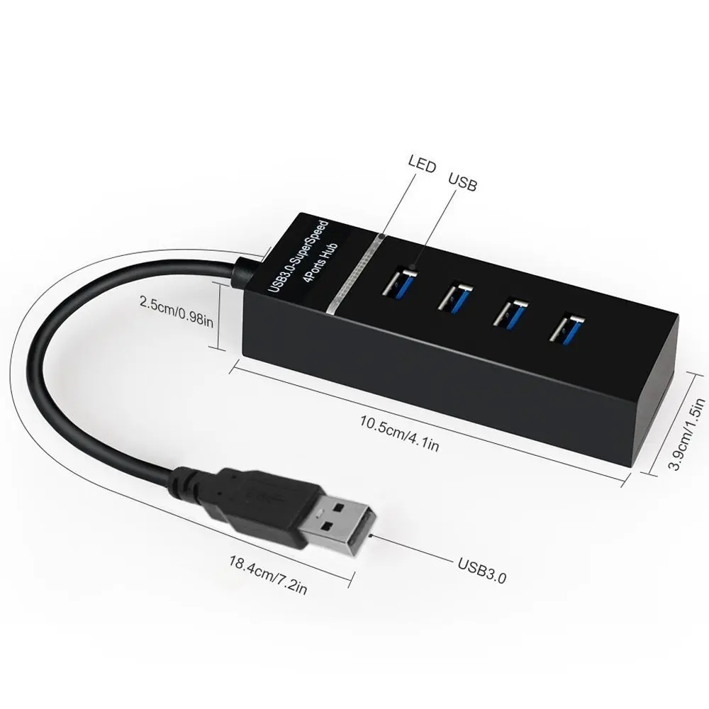 DOBE 4-Порты и разъёмы 3,0 концентратор расширитель USB 3,0 концентратор высокой Скорость мульти Порты usb разветвитель для PS4 PS4 Pro PS4 тонкий Xbox ONE Xbox One S PC