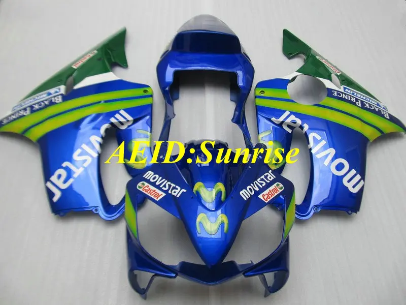 Комплект обтекателей под давлением для HONDA CBR600F4I 01 02 03 CBR600 F4I 2001 2002 2003 CBR 600 синий