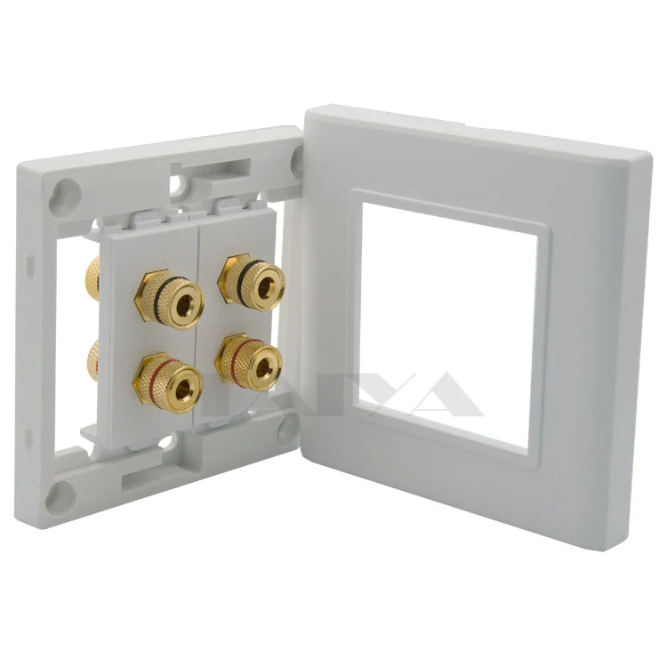 4 порта динамик банан звуковая коробка Женская настенная пластина|wall plate|wall plate boxspeaker wall box |