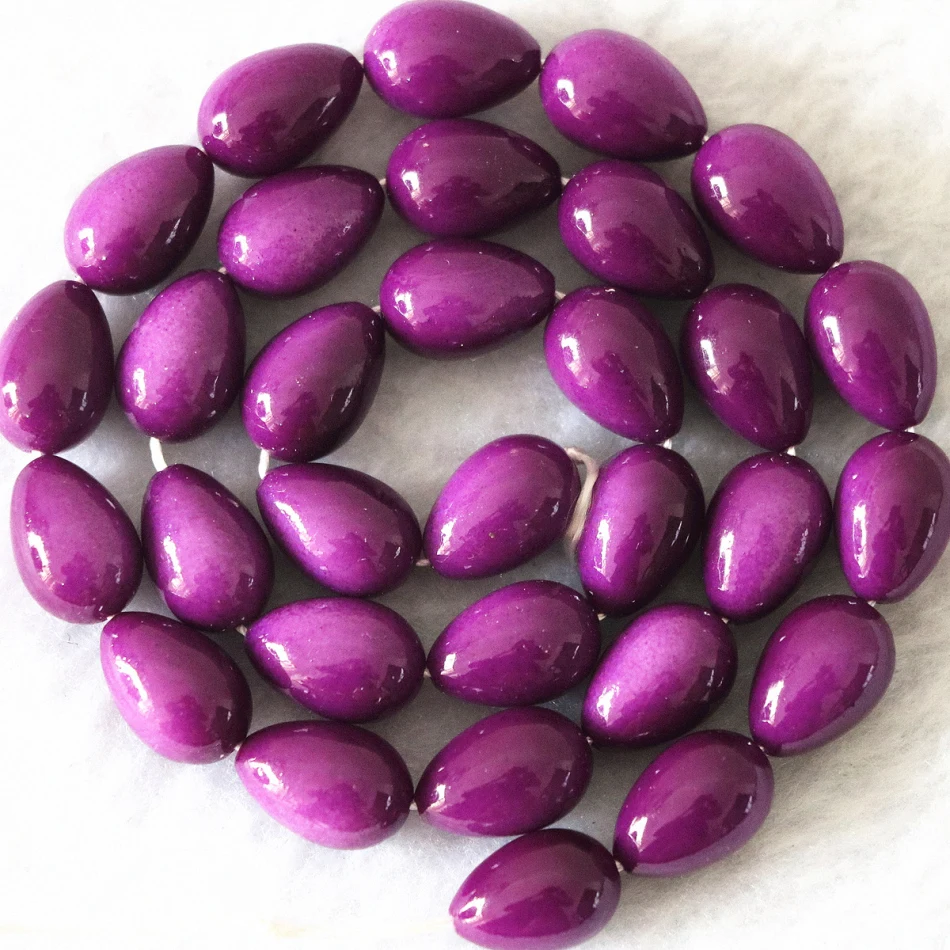 Стеклянные бусины с имитацией кораллового каплевидного цвета 7 Х9 мм | Украшения и