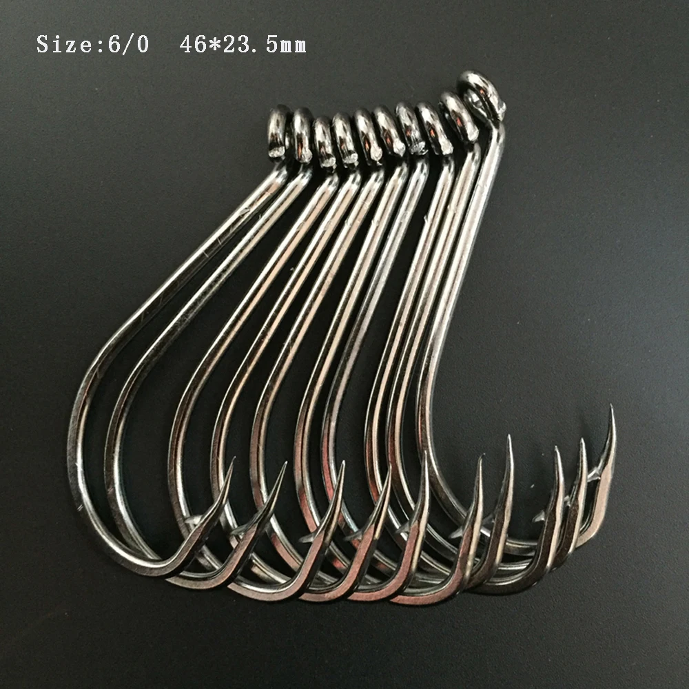 CN05 80 шт. в лоте 6/0 крючок для ловли осьминогов Stianless Сталь Mustad кальмаров рыболовный