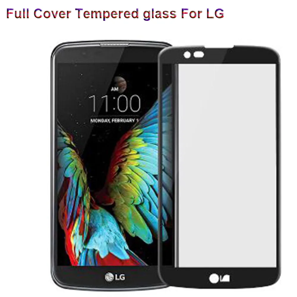 Для LG G6 K10 2017 2.5D 9H полное покрытие защита экрана закаленное стекло для K8 7 10