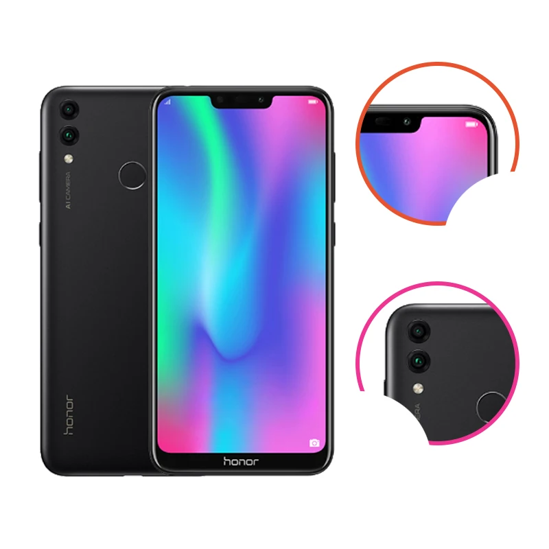 Смартфон Honor 8C с глобальной версией 4 Гб ОЗУ 32 ПЗУ четыре ядра 6 26 ''HD + полный