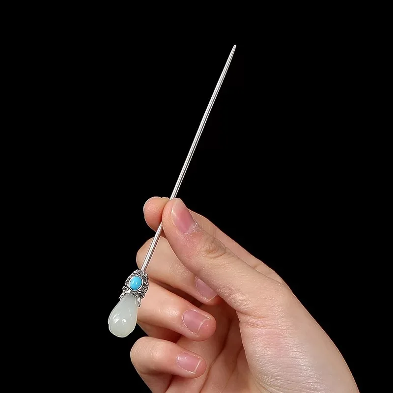 Заколки для волос Amxiu женские ручной работы из натурального камня Винтажные