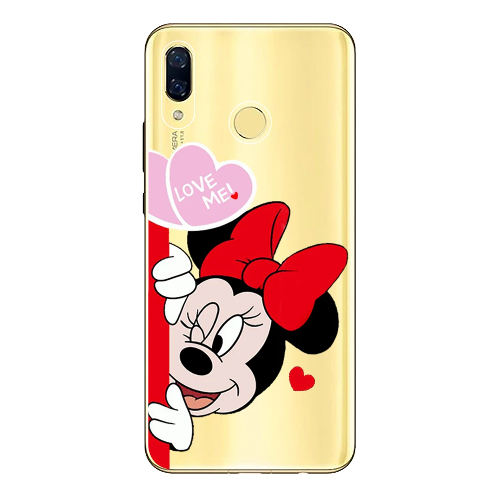 Soft TPU Funda For Huawei Nova 3 3i 3e Case Cover Silicone Coque Mickey Minnie Capa Protective Phone Shell |