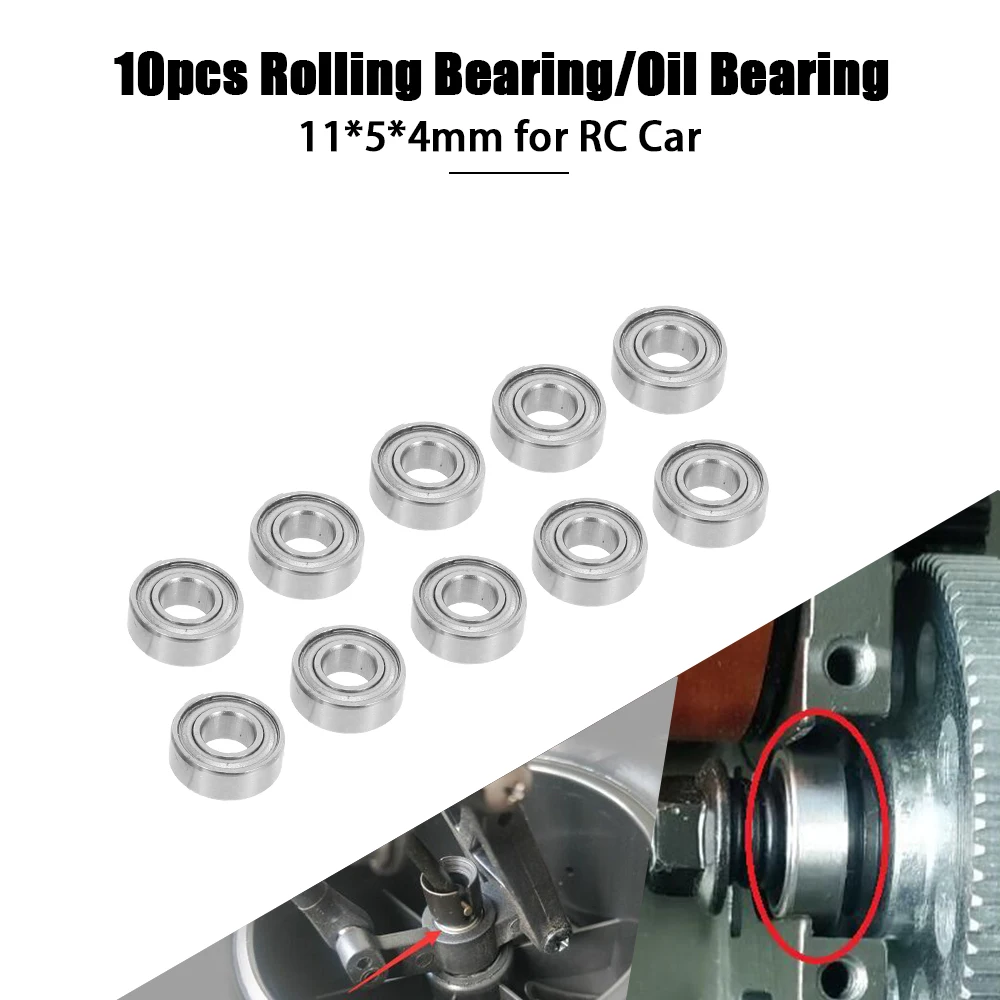 10 шт. 8*5*2 5 10*5*4 10*6*3 11*5*4 15*10*4 мм подшипник качения масляной для RC автомобилей HSP Traxxas