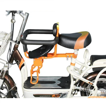 Electric Bike Коврик на переднее сиденье, детские велосипедные сиденья из нержавеющей стали, пластиковые, для горной дороги, складной электрический велосипед, безопасное кресло для детей, для мальчиков и девочек - Цвет: Electric Bike