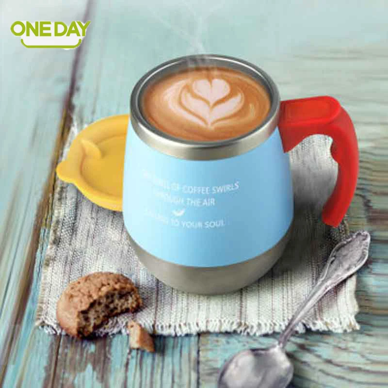 Кофейная кружка ONEDAY 450 мл чашка для чая напитков термос стакан воды Офисная с