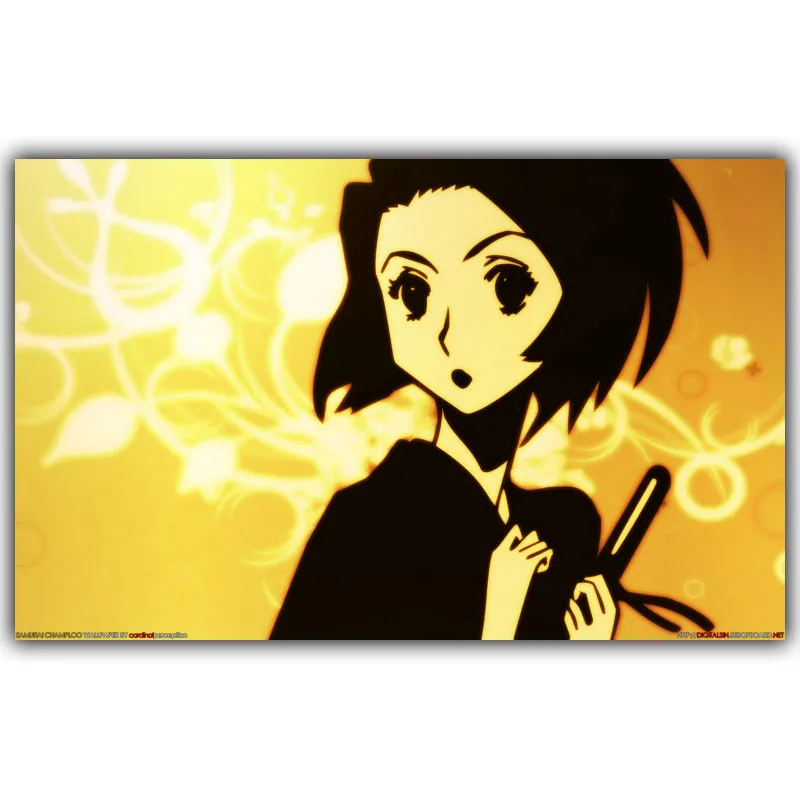 Samurai Champloo аниме Mugen And Jin Арт Шелковый плакат печать японского аниме картины для декора стен 30x48 см 50x80 см 60x96 см - Цвет: DM118