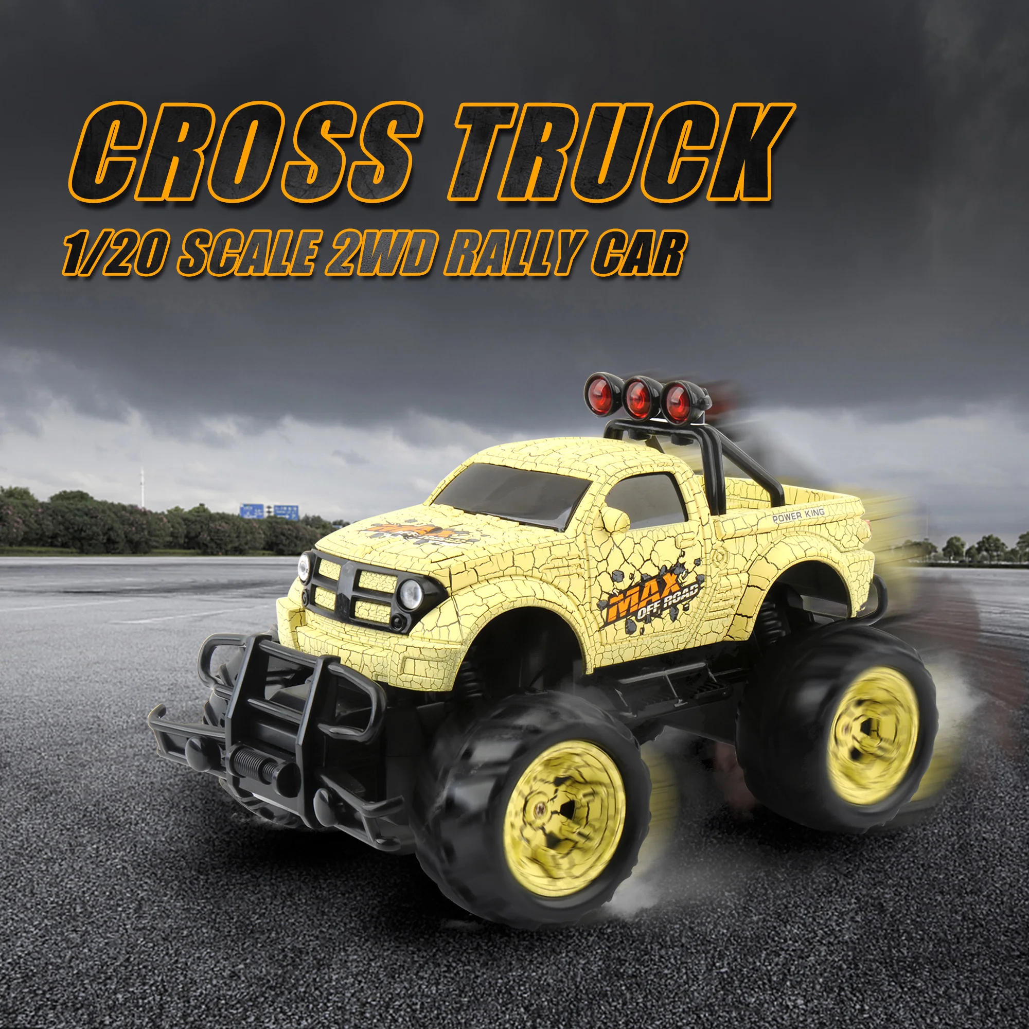 1/20 RC автомобиль Bigfoot 27 км/ч высокая скорость гоночный 2 4G Радиоуправление