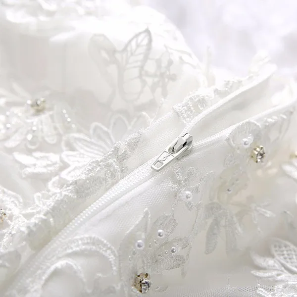 BW372 White Princess Girls Prom Party Dresses Appliques Beads Ruffles Mini Wedding Dress Pagaent Cheap Custom 2017 | Свадьбы и