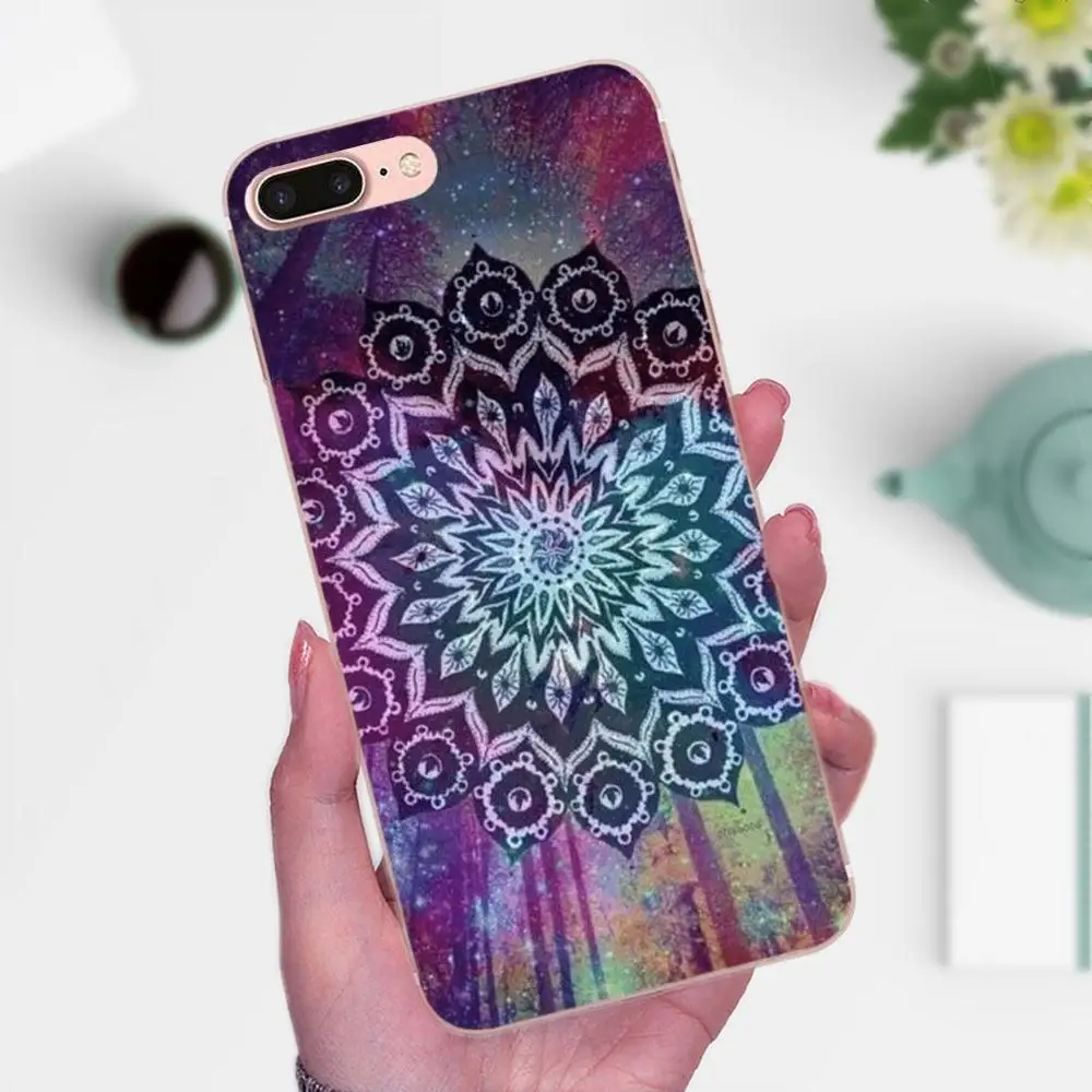 Чехол для Galaxy J1 J2 J3 J330 J4 J5 J6 J7 J730 J8 2015 2016 2017 2018 mini Pro Mandala Sun Flower Datura Ретро Флора