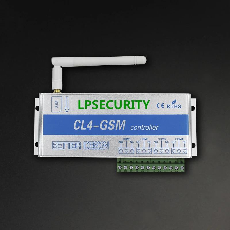LPSECURITY CL4-GSM 4-реле GSM SMS/циферблат сроки Управление; сервер дистанционного Управление насос ворота