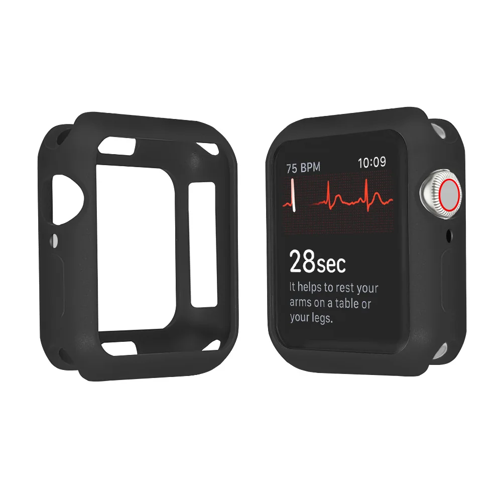 Watch Case for iWatch Series 6/5/4/3 Cover Candy TPU Silicone Bumper Frame Shell Apple 38mm 42mm 44mm 40mm | Наручные часы