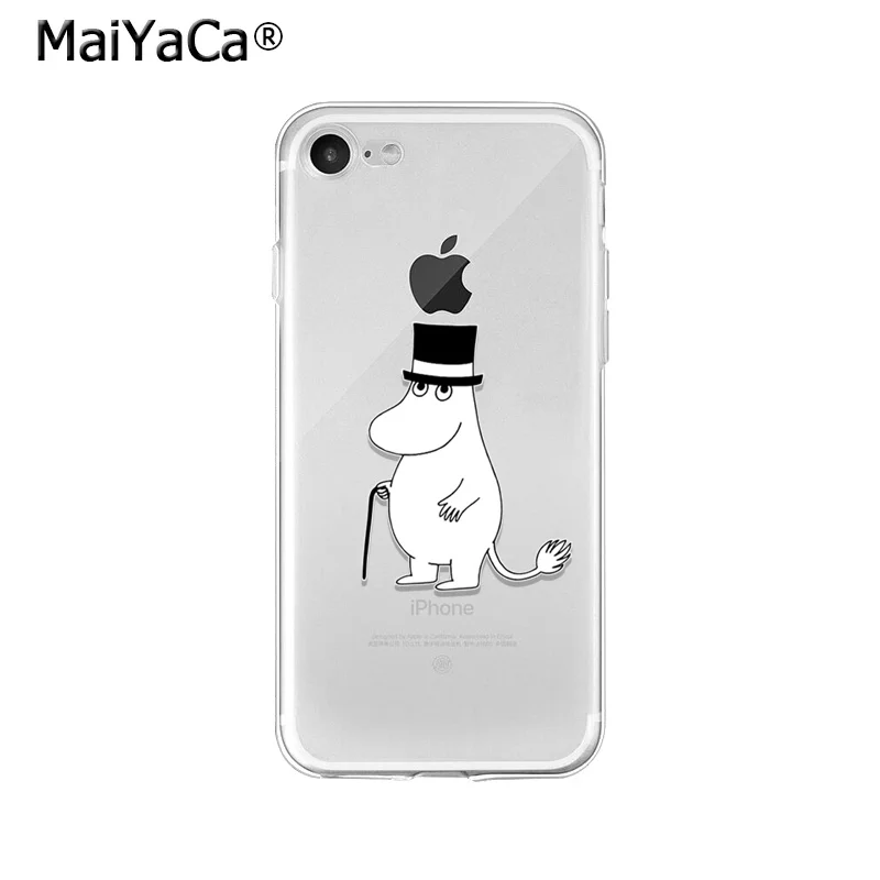 A10 MaiYaCa прекрасный Бегемот Moomin Pikku myy мягкий чехол для телефона из ТПУ чехол для iPhone X XS MAX 6 6s 7 7plus 8 8Plus 5 5S SE XR - Цвет: A10