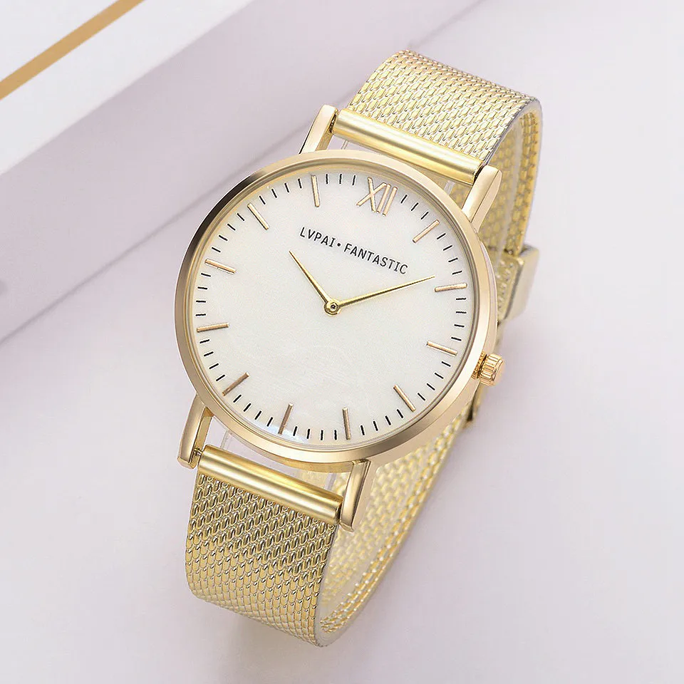 Relogio Feminino Shine Shell женские часы из нержавеющей стали сетка Элегантные платья модные