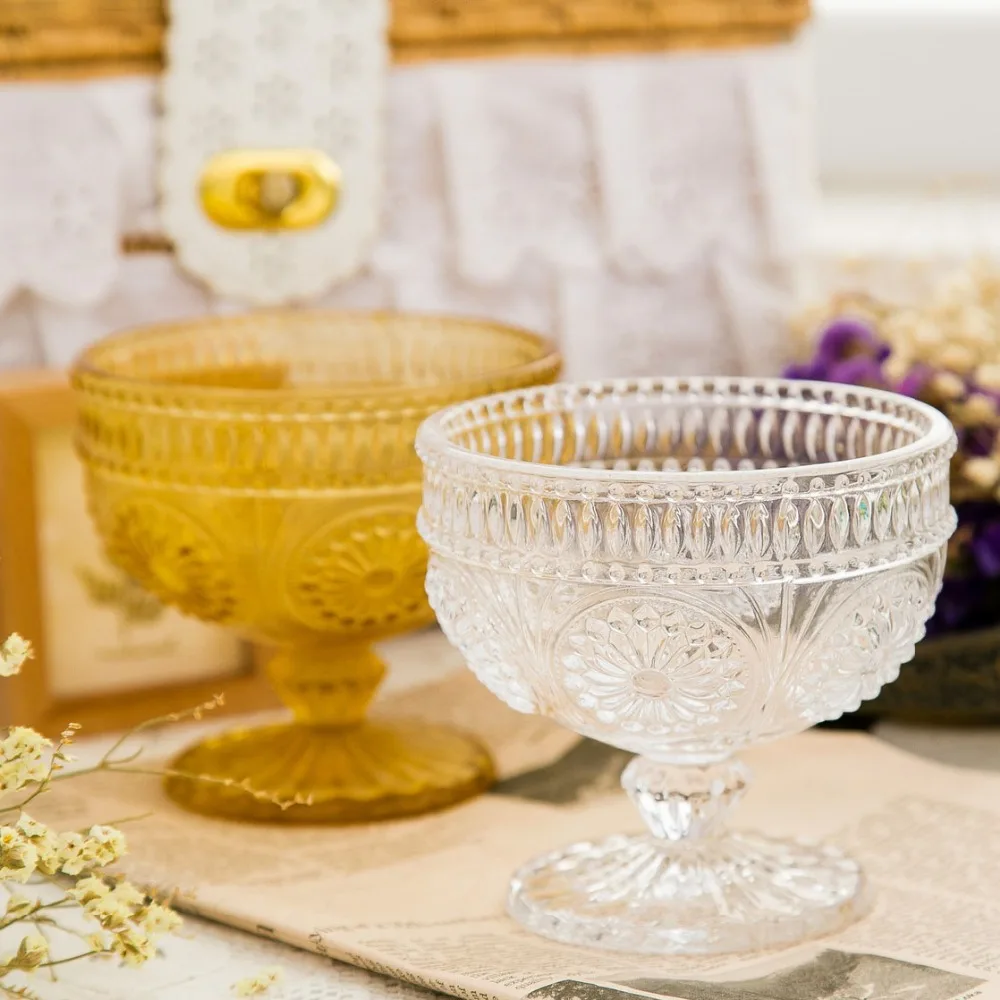 Новинка 1 шт. миски для мороженого с подсолнухами десертные чашки цветным