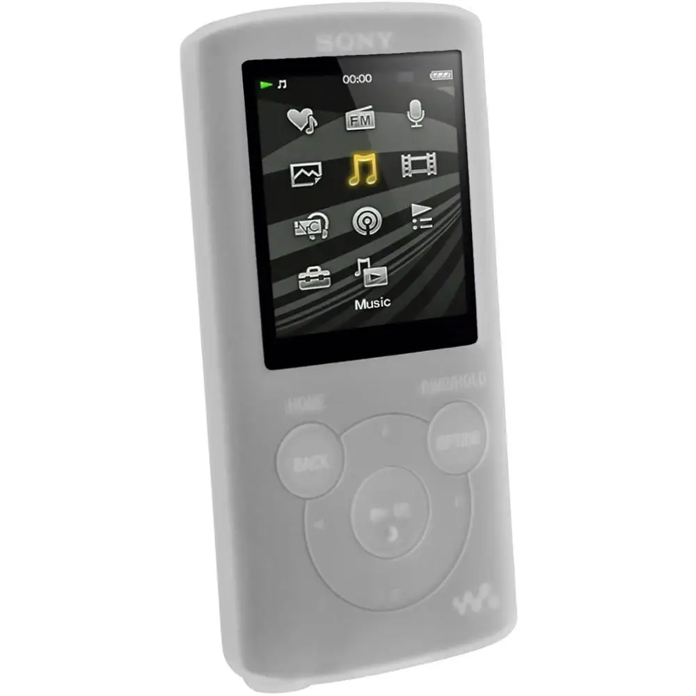 Clear Case E384 чехол для «Sony Walkman NWZ» E383 E384 E385 Mp3 чехол Крышка силиконовая NW-E383 E384 E385 резиновый гелевый кожаный чехол-бампер с Mp3 Чехлы Lanyard - Цвет: Clear Case