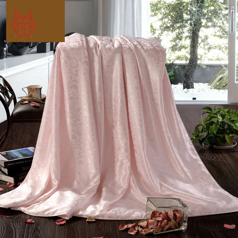 Розовый цветочный жаккард 16 мм чистого шелка утешитель китай 100% шелк летом ар