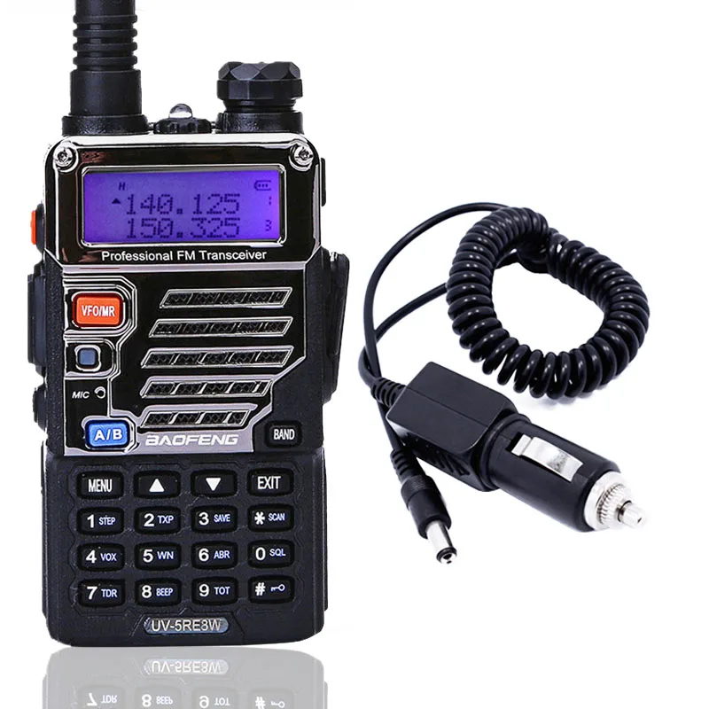 BAOFENG UV-5RE Walkie Talkie Professional CB Radio Station UV5RE Transceiver 8W VHF UHF Portable Hunting Ham Radio+Car Charger | Мобильные