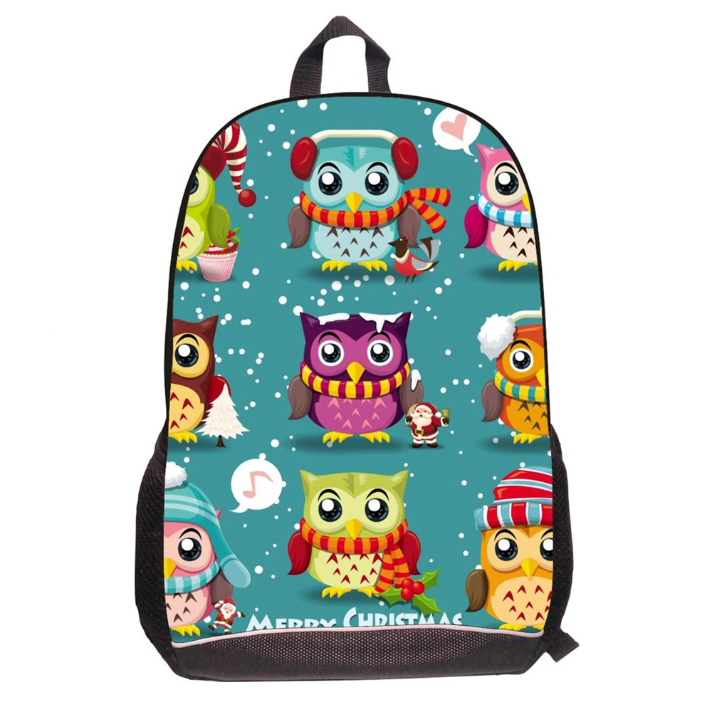 Школьный рюкзак для мальчиков и девочек с 3d-изображением совы Дельфина кошки
