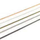 _ 10 м серебряныеРодиевыеЗолотыеБронзовыечерные открытые панцирные цепочки 3x2 мм 2017 Новинка для ювелирных изделий