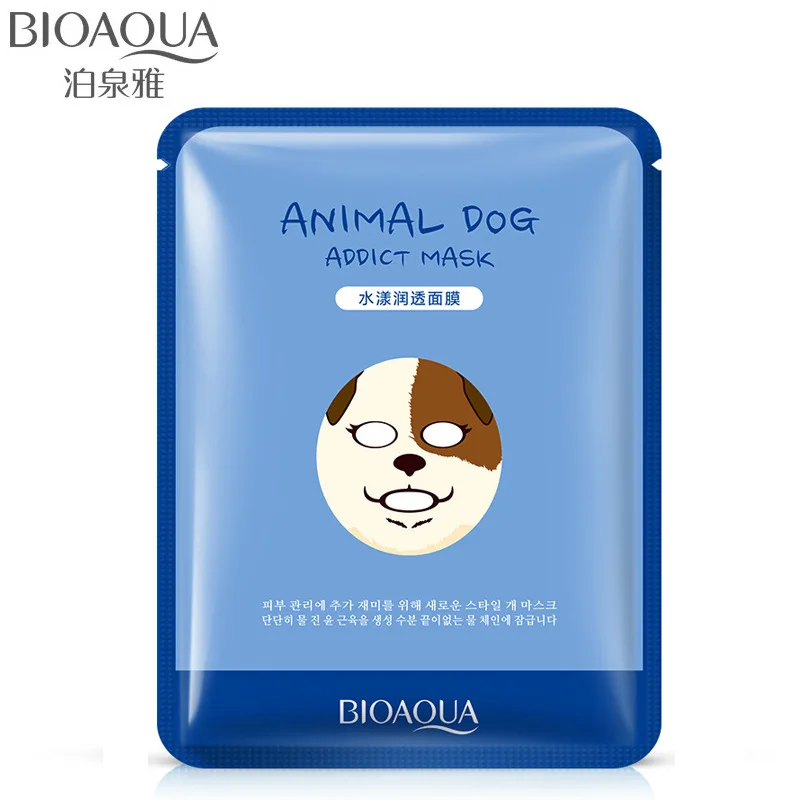 

BIOAQUA Creative Animal Face Masks Skin Care Sheep/Panda/Dog/Tiger Shape Facial Mask Moisturizing