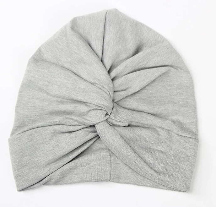 2019 New Cute Newborn Toddler Kids Baby Boy Girl Turban Cotton Beanie Hat Caps Solid Gray Green Pink Black 0-2Y | Детская одежда и