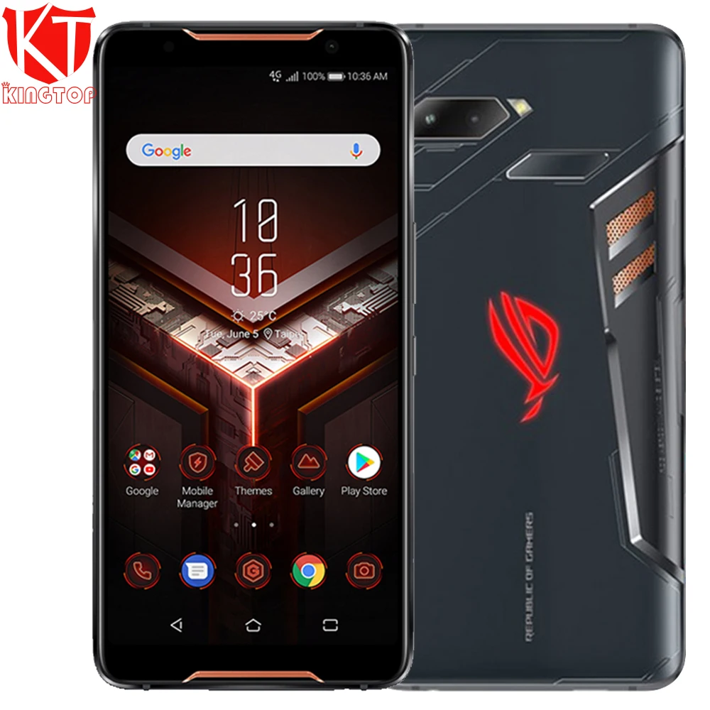 Оригинальный телефон ASUS ROG 8 Гб 128 ГБ Snapdragon 845 2 96 ГГц 6 0 дюйма 18:9 FHD + 4000 мАч двойная