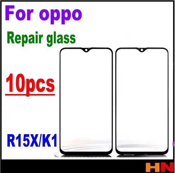 10 шт. оптом для OPPO R15X K1 высококачественный ЖК экран Переднее стекло объектив