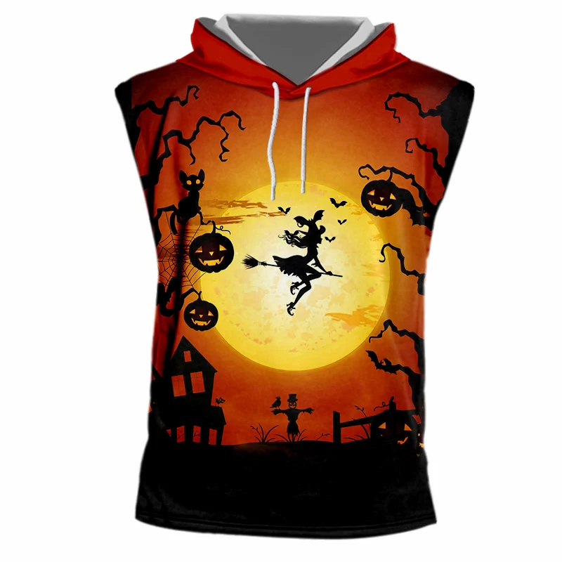 Мужская майка с капюшоном CJLM повседневная большого размера 3D принтом в виде