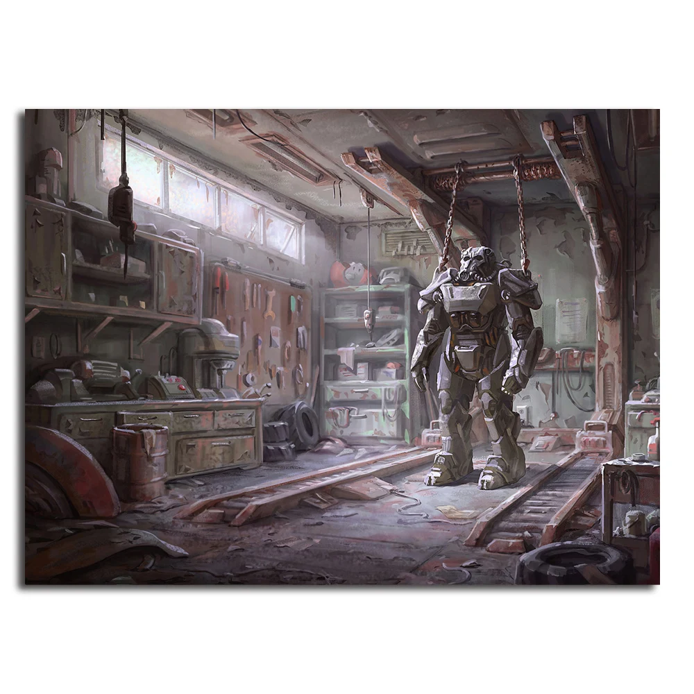 Fallout 4 HD обои настенные художественные холст плакат и печать холст живопись декоративная картина для офиса гостиная домашний декор