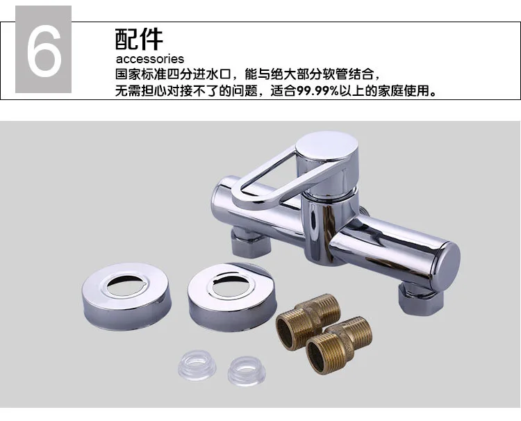 Бесплатная доставка смеситель для ванной комнаты с одной ручкой и двумя