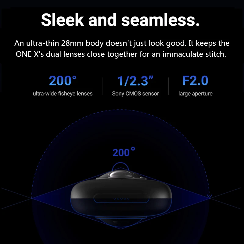 Insta360 ONE X 5 7 K Качество видео 360 градусов камера контроль время и перспектива с TimeShif