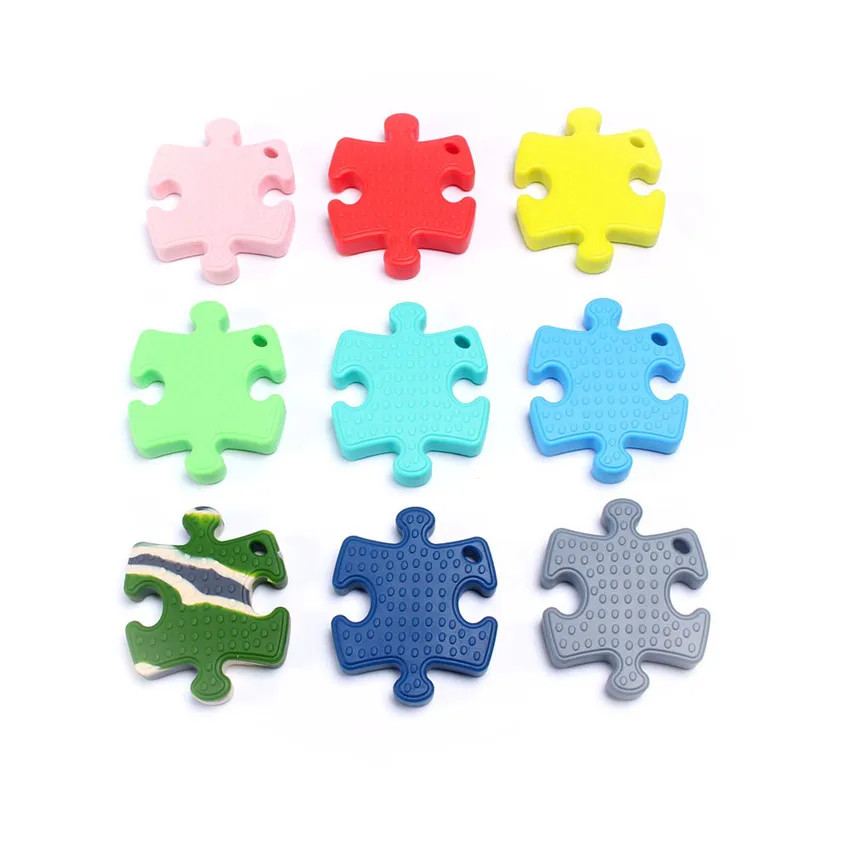 Новый дизайн пазл детская игрушка грызунок для прорезывания зубов ST5015|necklace