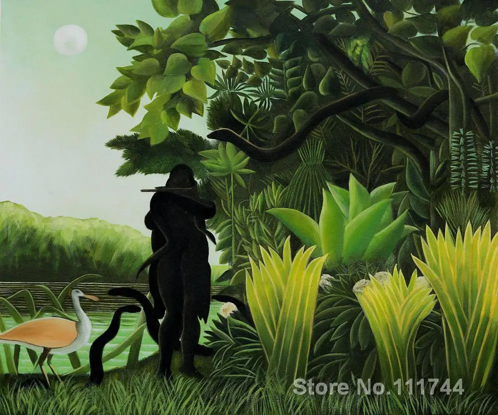 

Landscapes painting Snake Charmer Henri Rousseau art on canvas Hand painted High quality