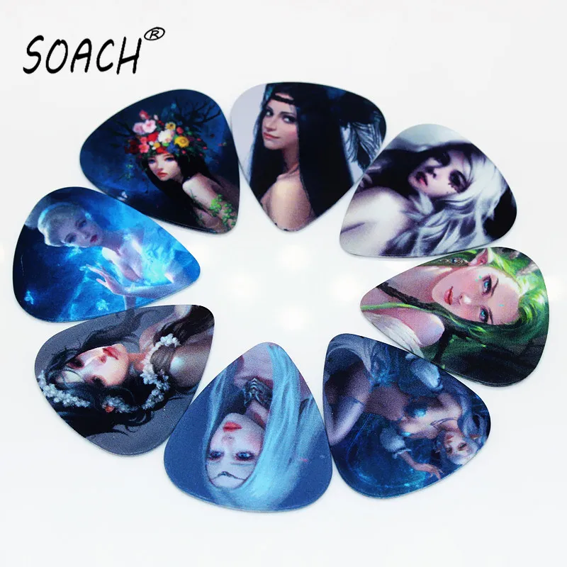 

SOACH 10PCS 0.71mm two side design Guitar Accessories pick guitar picks guitar for ukulele base