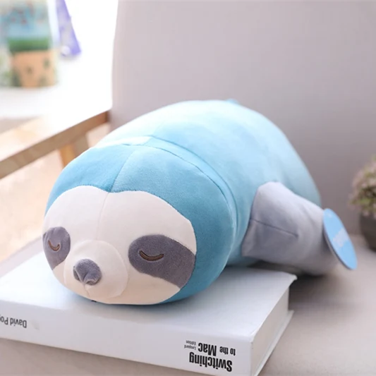 Синий 1 шт. Новое поступление плюшевые Sloth игрушка чучело Животные куклы, игрушечные машинки, домашняя, диванная подушка пледы декор подушки для малышей и детей постарше, подарок на день рождения - Цвет: Синий