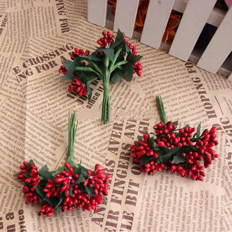 Искусственные фрукты искусственные мини Пип ягоды цветочные тычинки чулки