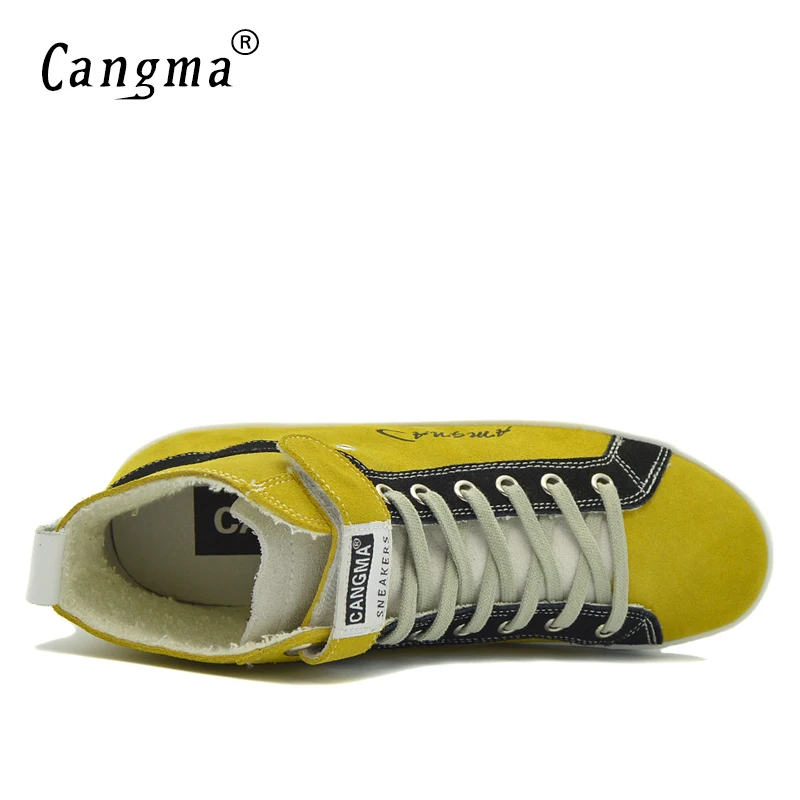 CANGMA итальянские брендовые кроссовки женские ботинки из коровьей замши