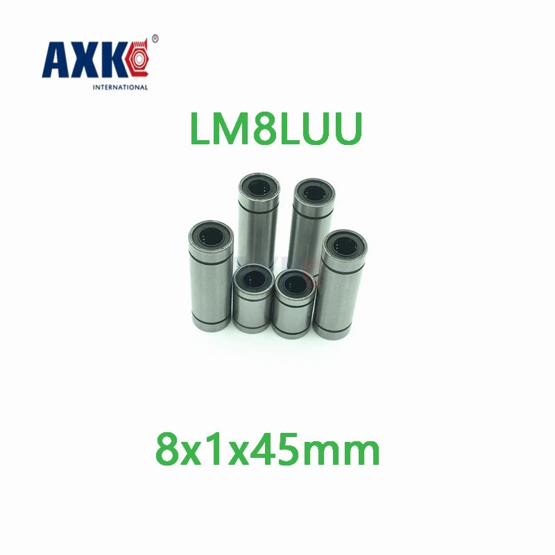 Axk 2 шт. Lm8luu длинный тип 8x1x45 мм 8 линейный шариковый подшипник линейные