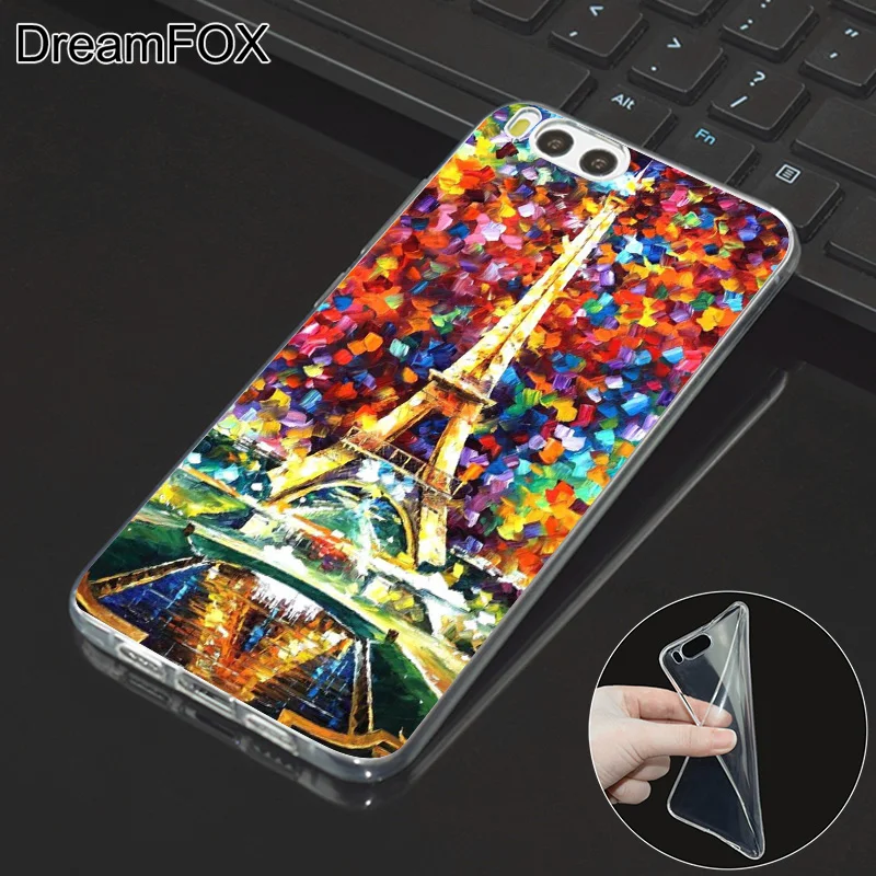 DREAMFOX L388 с Эйфелевой башней Мягкий ТПУ силиконовый чехол для Xiaomi Mi Note 2 3 4 5 6 8 SE M5 4C 4S