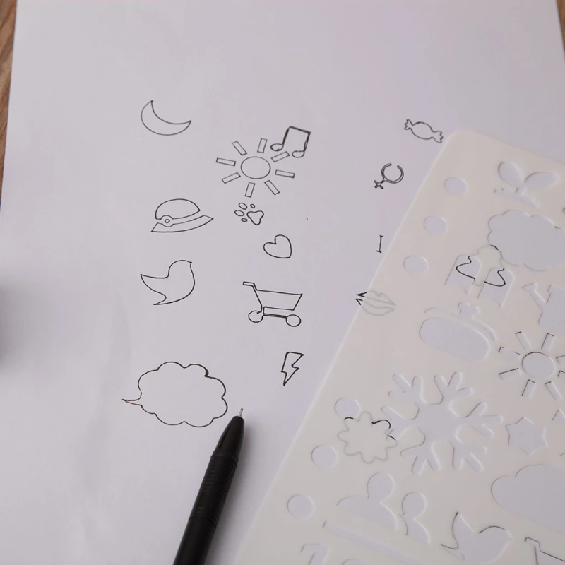 DIY режущая рукоделие ежедневник трафарет пластиковый планер декор A5|Записные