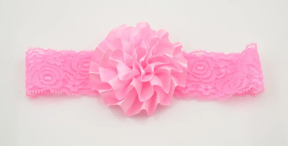 5 шт./лот модная красивая детская повязка для волос с цветами однотонная Милая