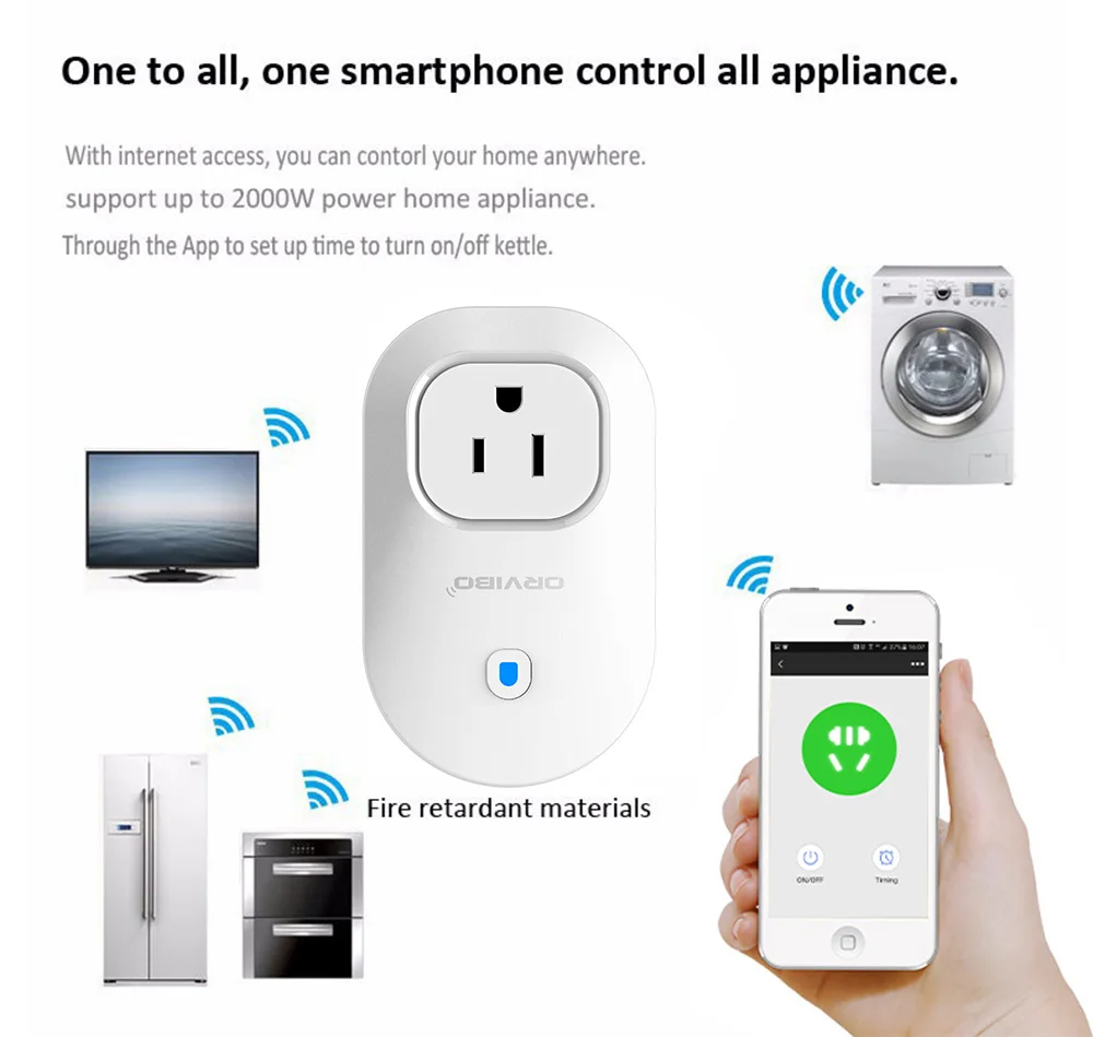 ORvibo умный дом WI-FI таймер Smart Розетки S25 нам автоматизация приложение Управление