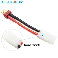5 pcslot tamiya female to dean plug male 14 awg silicone wire connector adapter 60mm for rc model dz0206