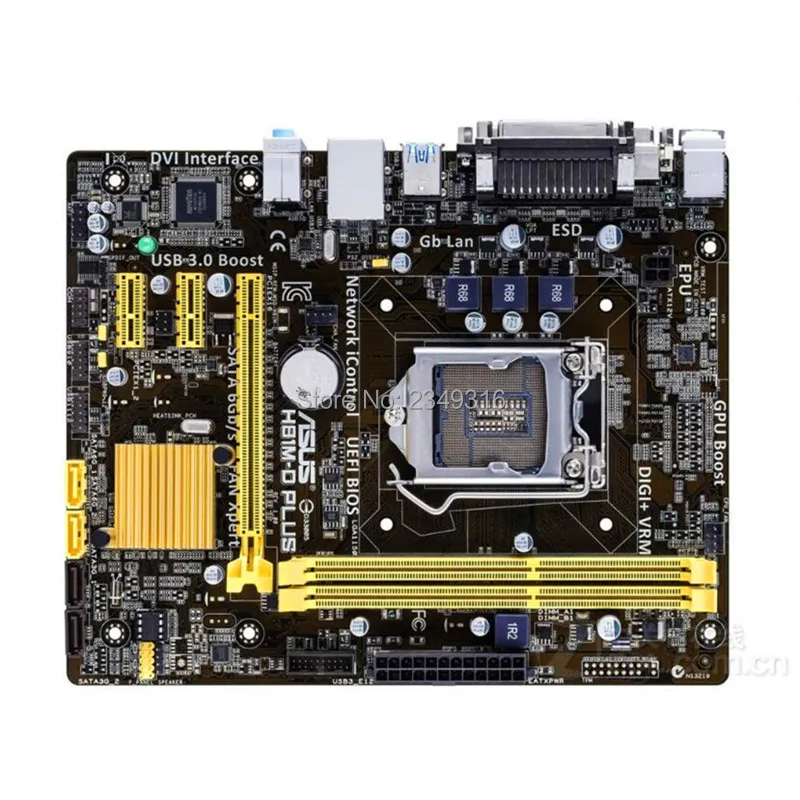Для ASUS H81M D PLUS оригинальная материнская плата Socket LGA 1150 DDR3 H81 SATA3 USB3.0 настольная